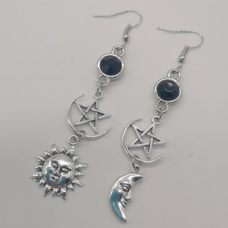 Five-pointed Star Sword Dagger Gothic Dark Supernatural Earrings