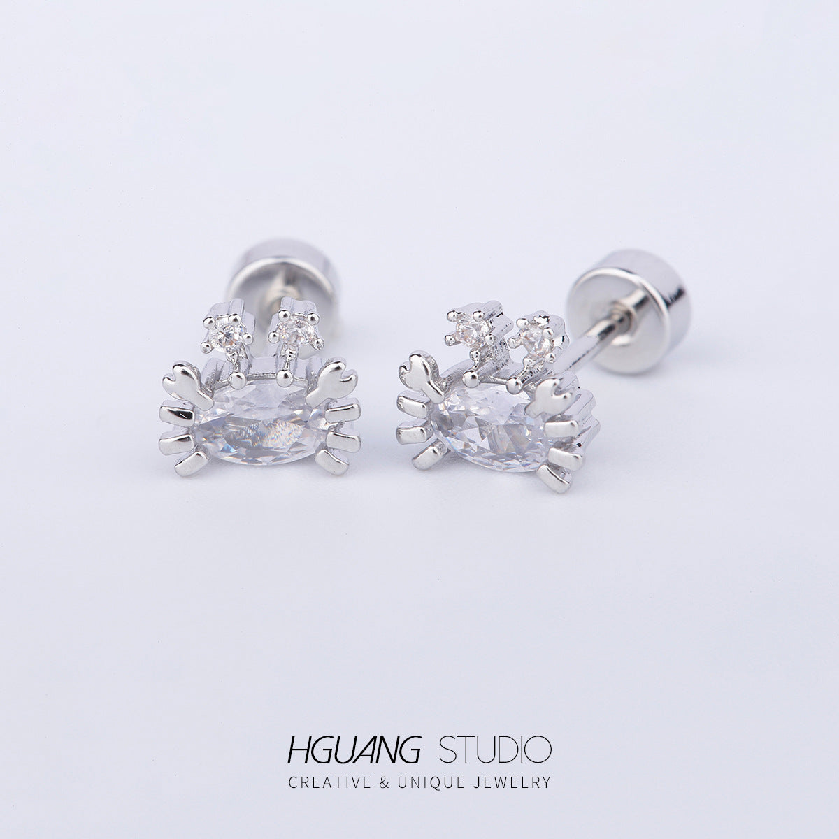 Inlaid Zirconium Ear Bone Original Design Earrings