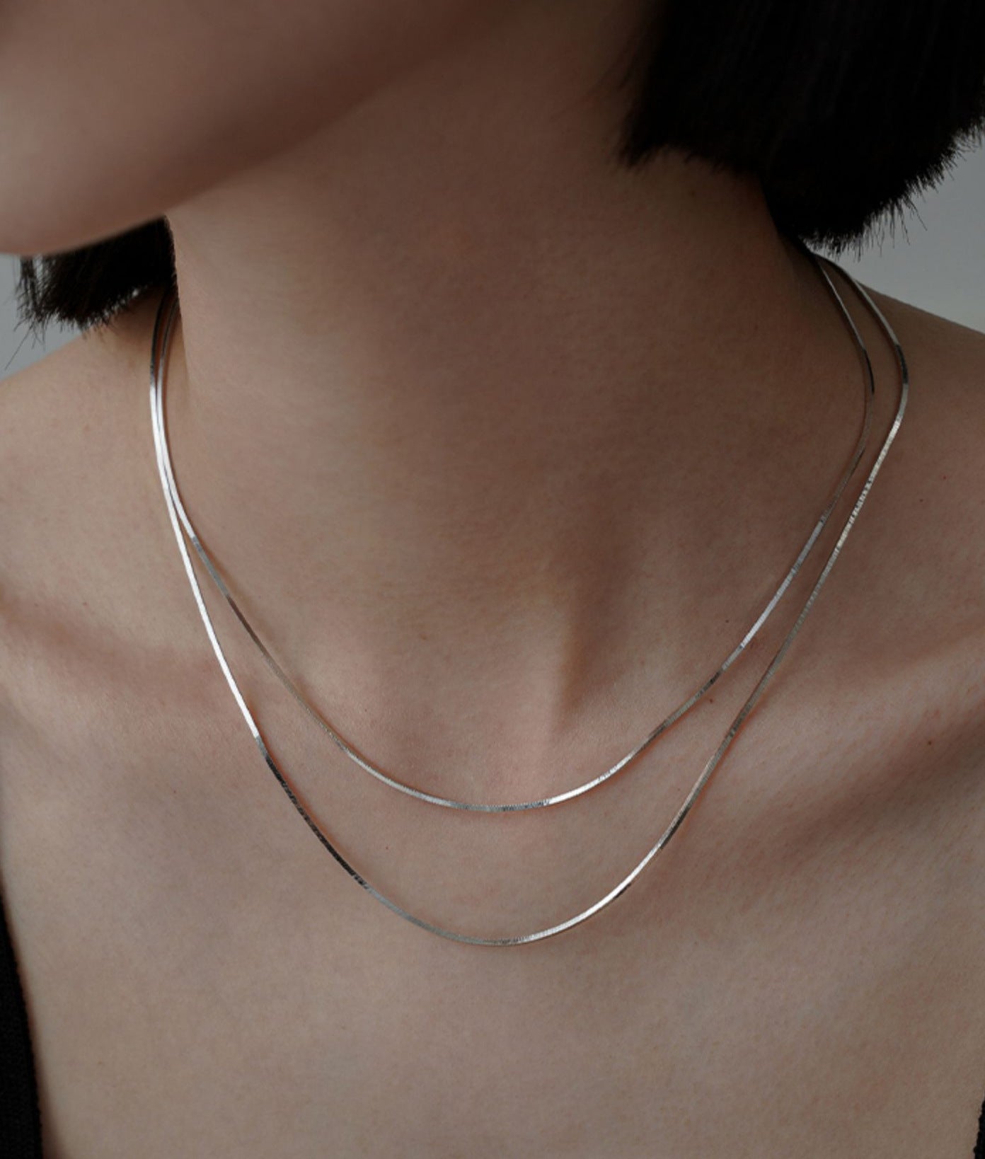 Chain Cold Wind Double Layer Twin Necklaces