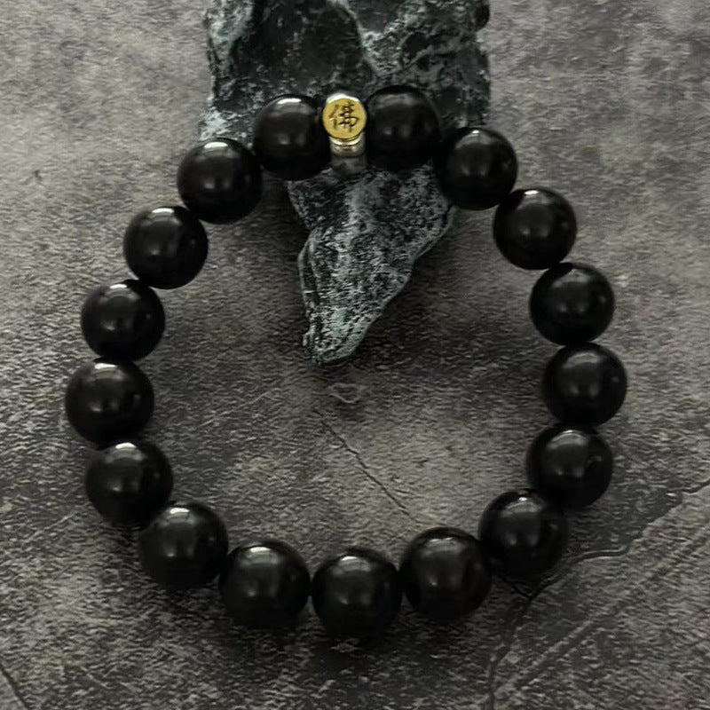 Ebony Beads African Purple Sandalwood Wooden Rosewood Crafts Buddha Bracelets
