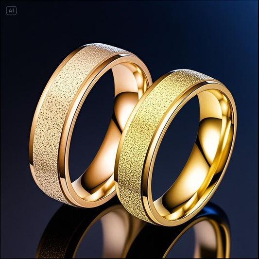 Stainless Steel Minority Simple Matte Fashion Cold Ladies Rings