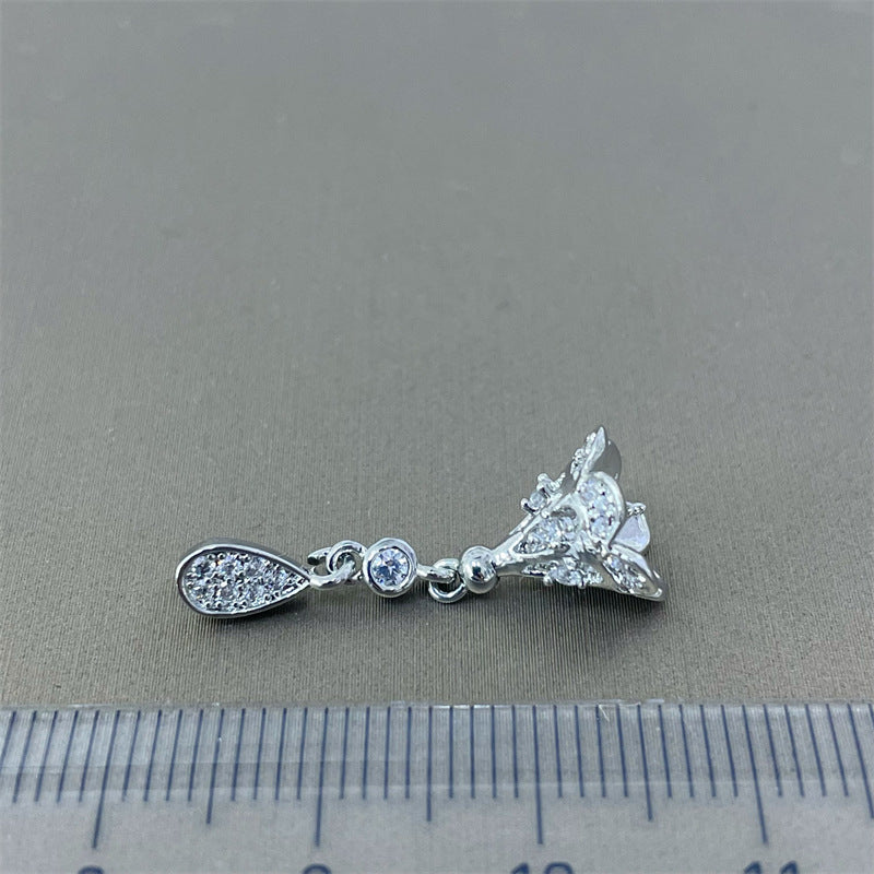 Pearl Gold Craft Court Retro Eardrops Jewelry Accessories
