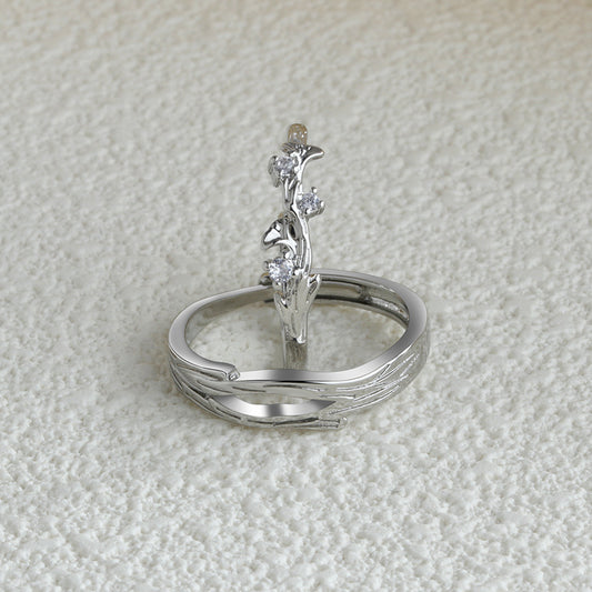 Of Minority Simple Valentine's Day Gift Fashion Creative Ginkgo Ring