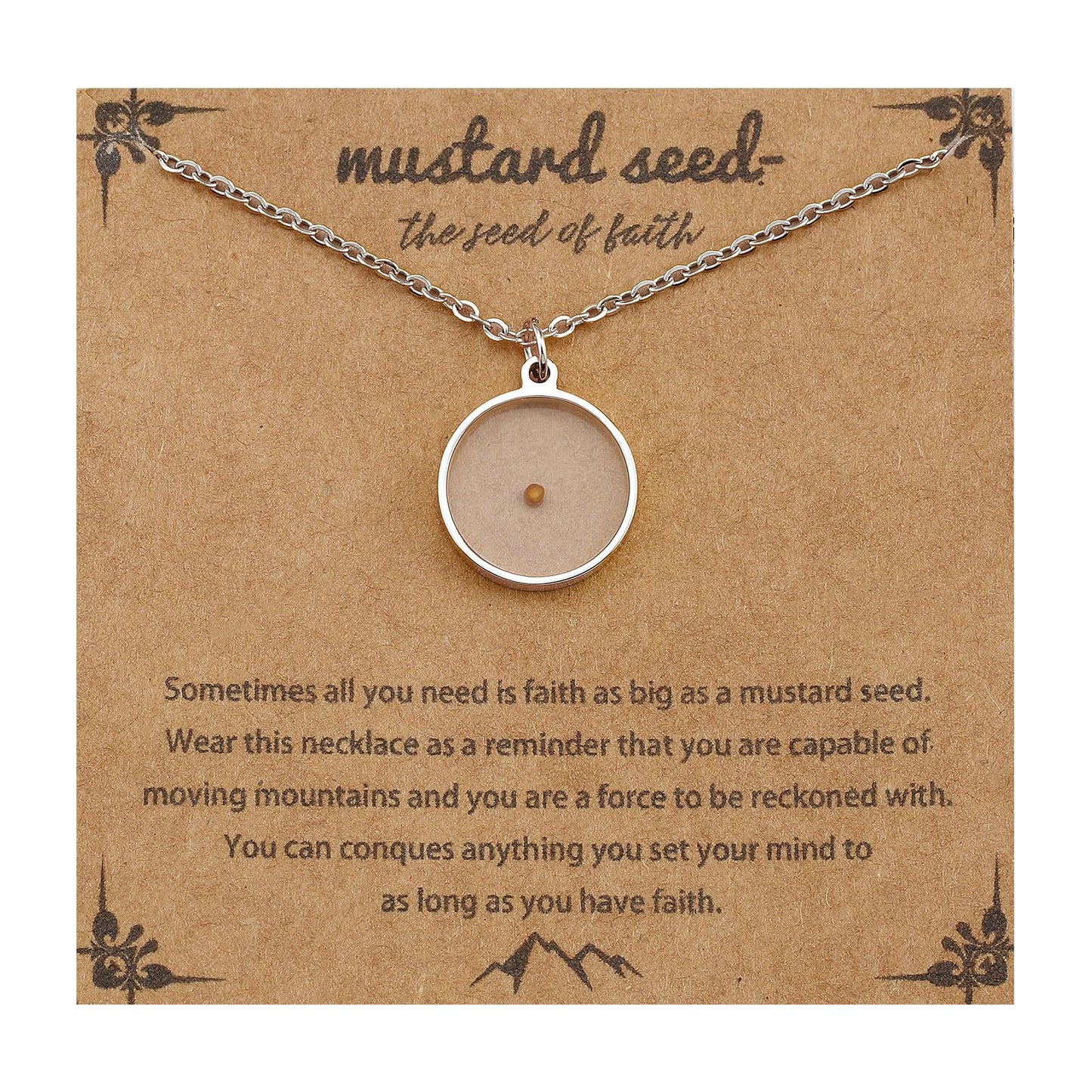 Women's & Men's Mustard Seed Fashion Female Niche Vegetable Necklaces