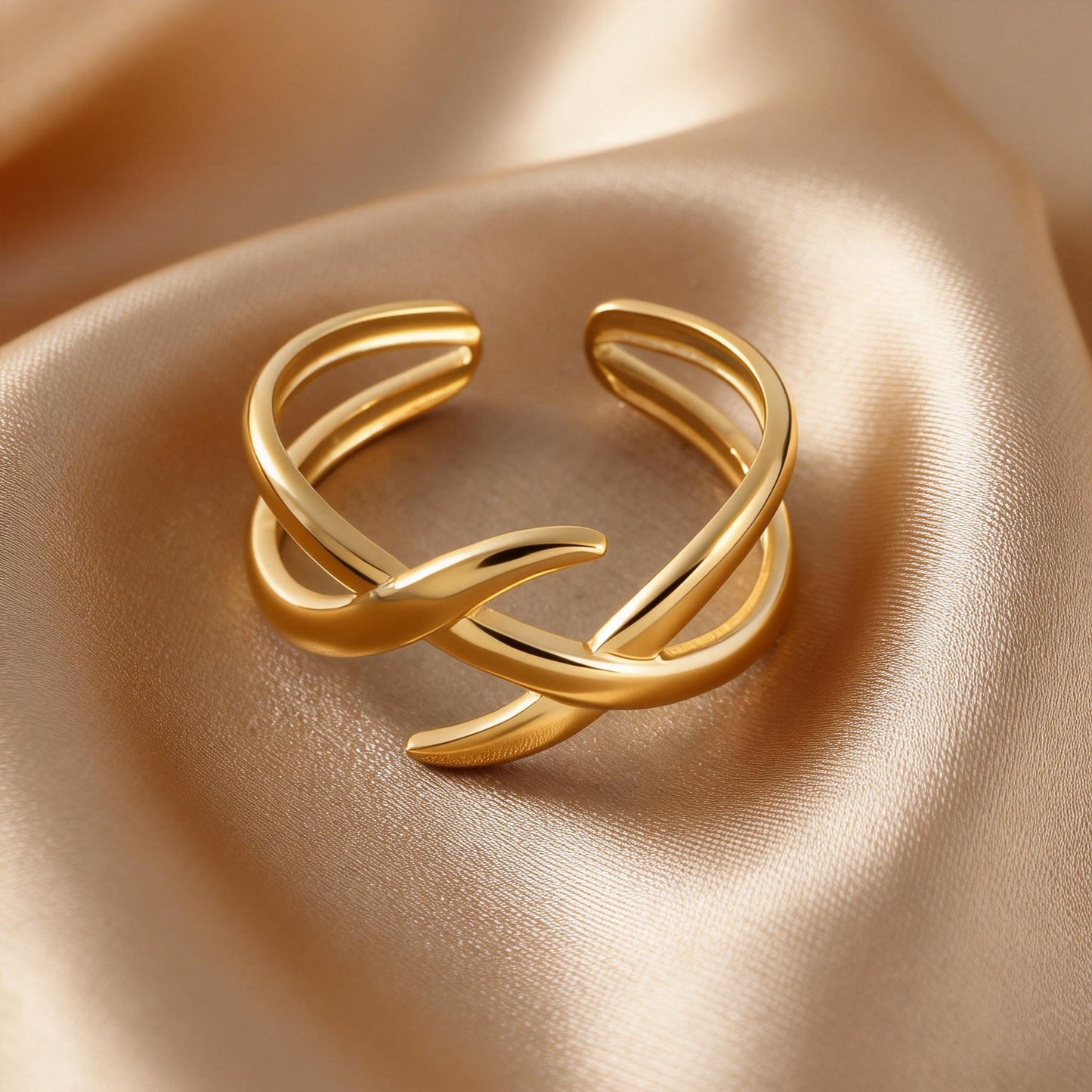 Steel Open-end Niche High-grade Fashion Trend Affordable Luxury Style Ring