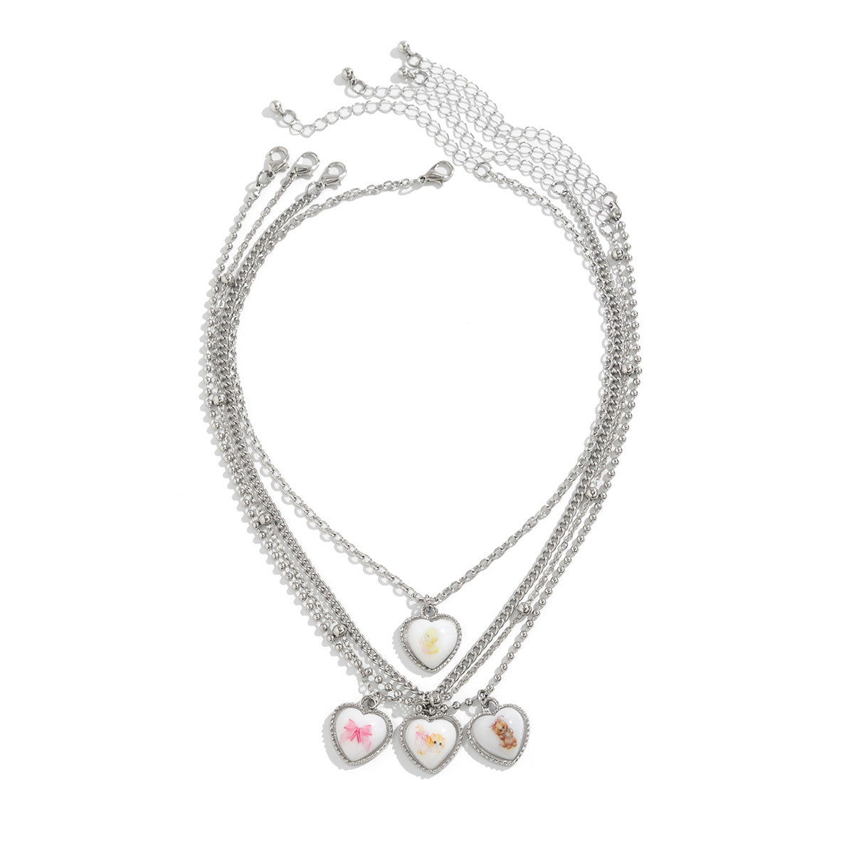 Women's Love Small Animal Slim Chain Refreshing Necklaces