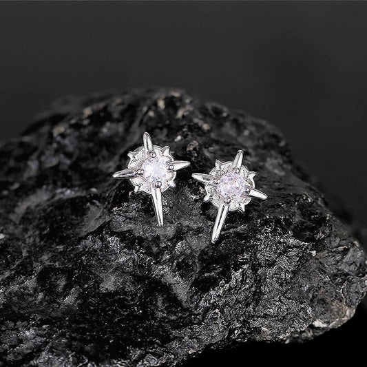 Men's Star Magnetic Ear Clip Trendy Unique Hip Earrings