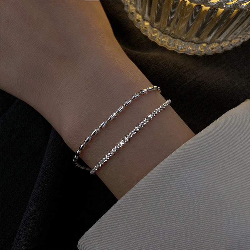 Starry Rice Grain Sparkling Light Luxury Fashion Personality Female Bracelets