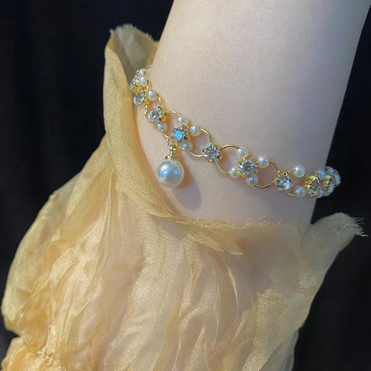 Style Retro Diamonds Imitation Pearl Niche Bracelets