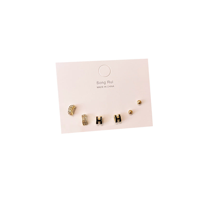 Elegant Earings Set Versatile Simple Mini Earrings