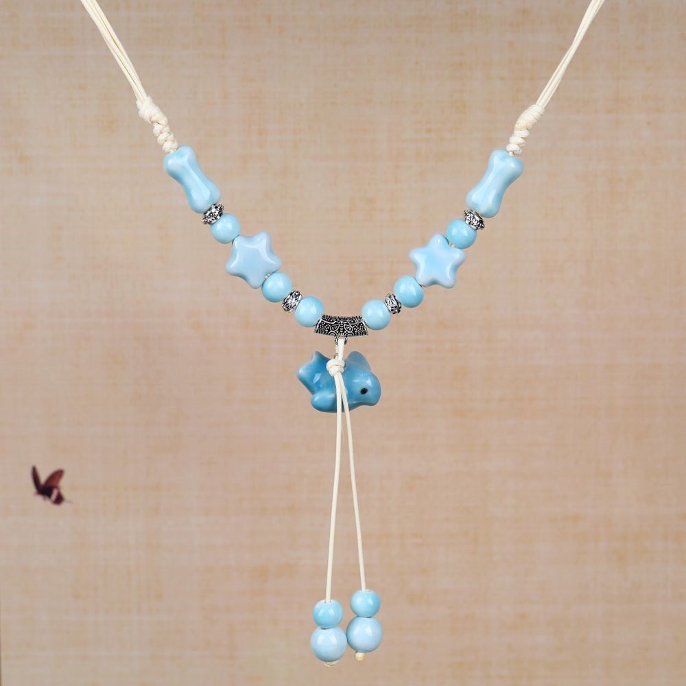 Chinese Ethnic Style Butterfly Niche Ancient Necklaces