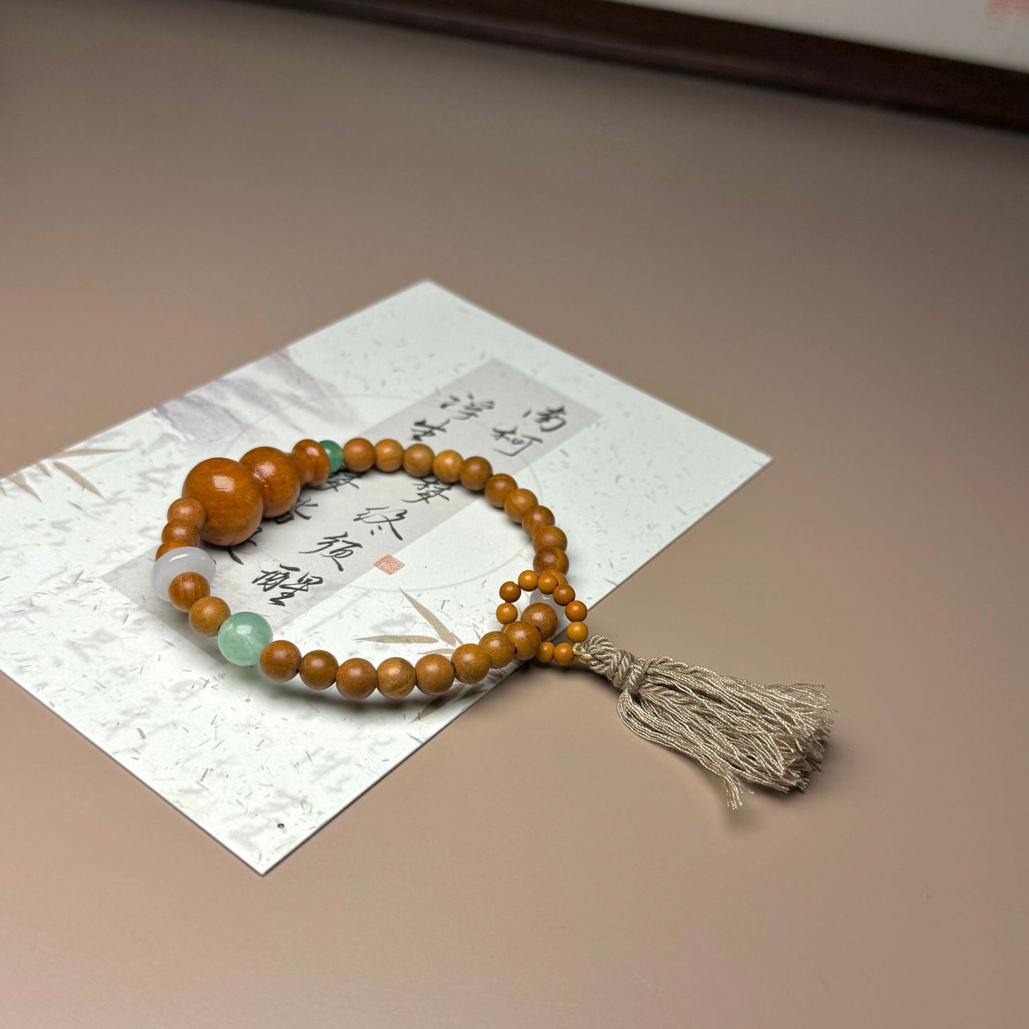 Women's & Men's Natural Real Old Peach Wood Mahogany Gourd Personalized Bracelets