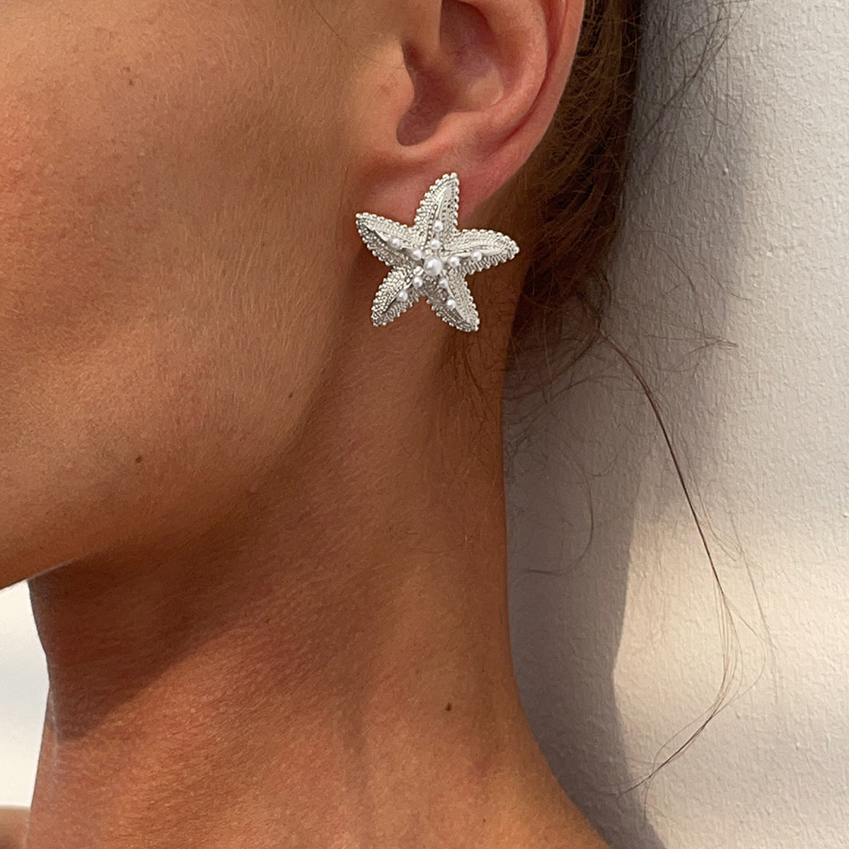 Exaggerated Star Ear Personality Vacation Beach Stud Earrings