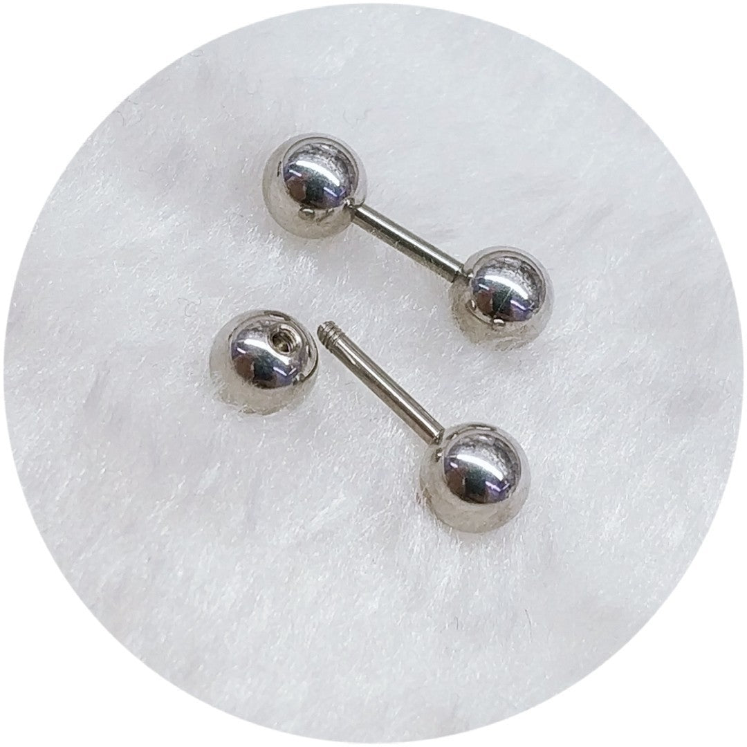 Fashion Titanium Steel Small Round Spherical Rings