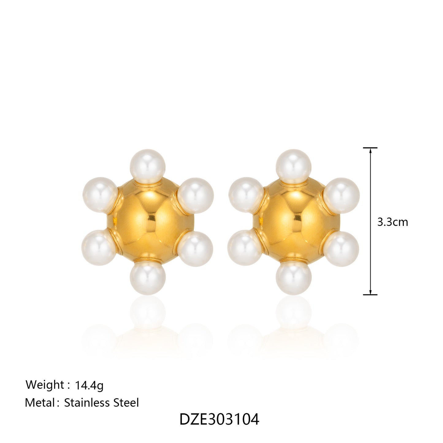 Stainless Steel Gold-plated Niche High-grade Ball Unique Personality Affordable Luxury Rings