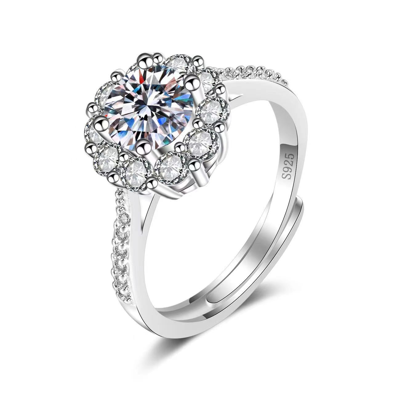 Streaming On Moissanite Female Affordable Luxury Fashion Rings