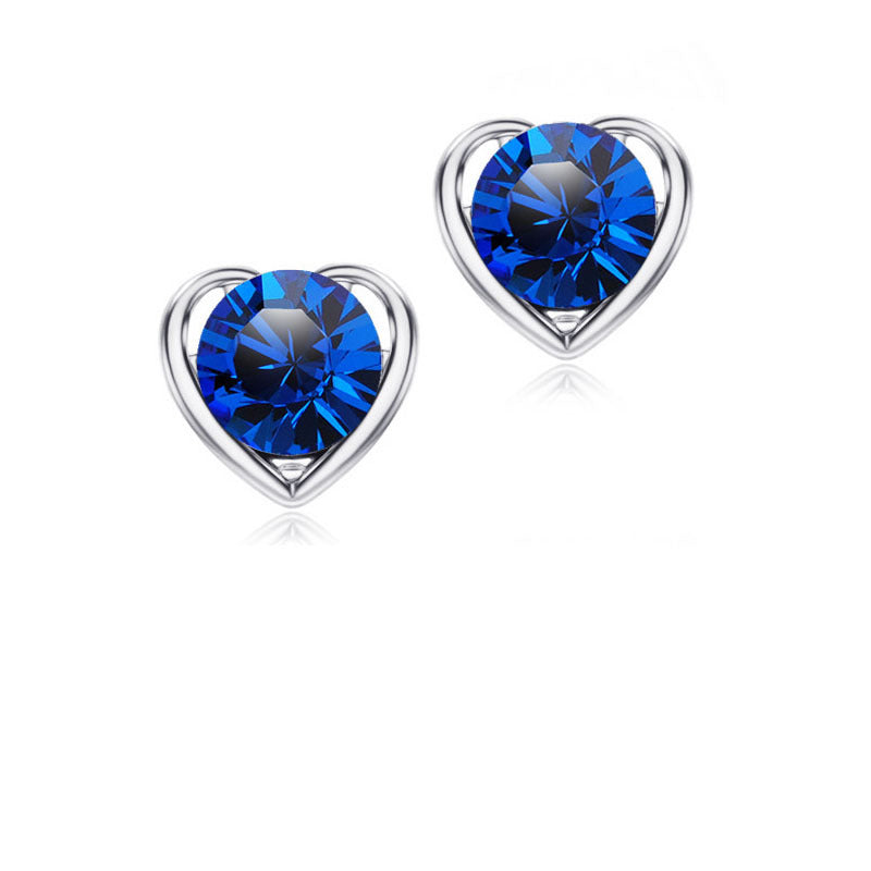 Stylish Durable Fashion Crystal Heart-shaped Heart Jewelry Set