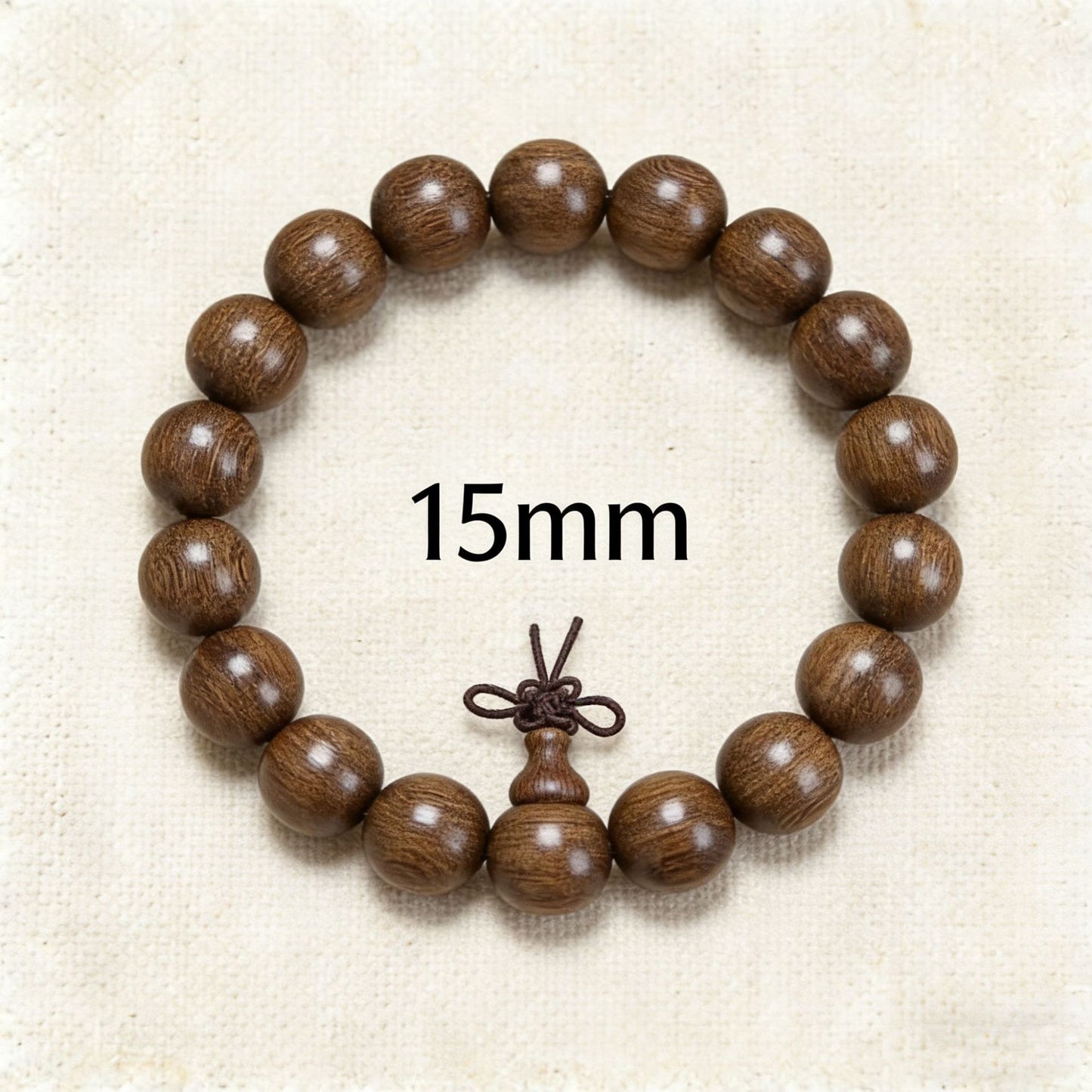 Grain Old Materials Gold Sandalwood Pcs Buddha Beads Unisex Style Bracelet