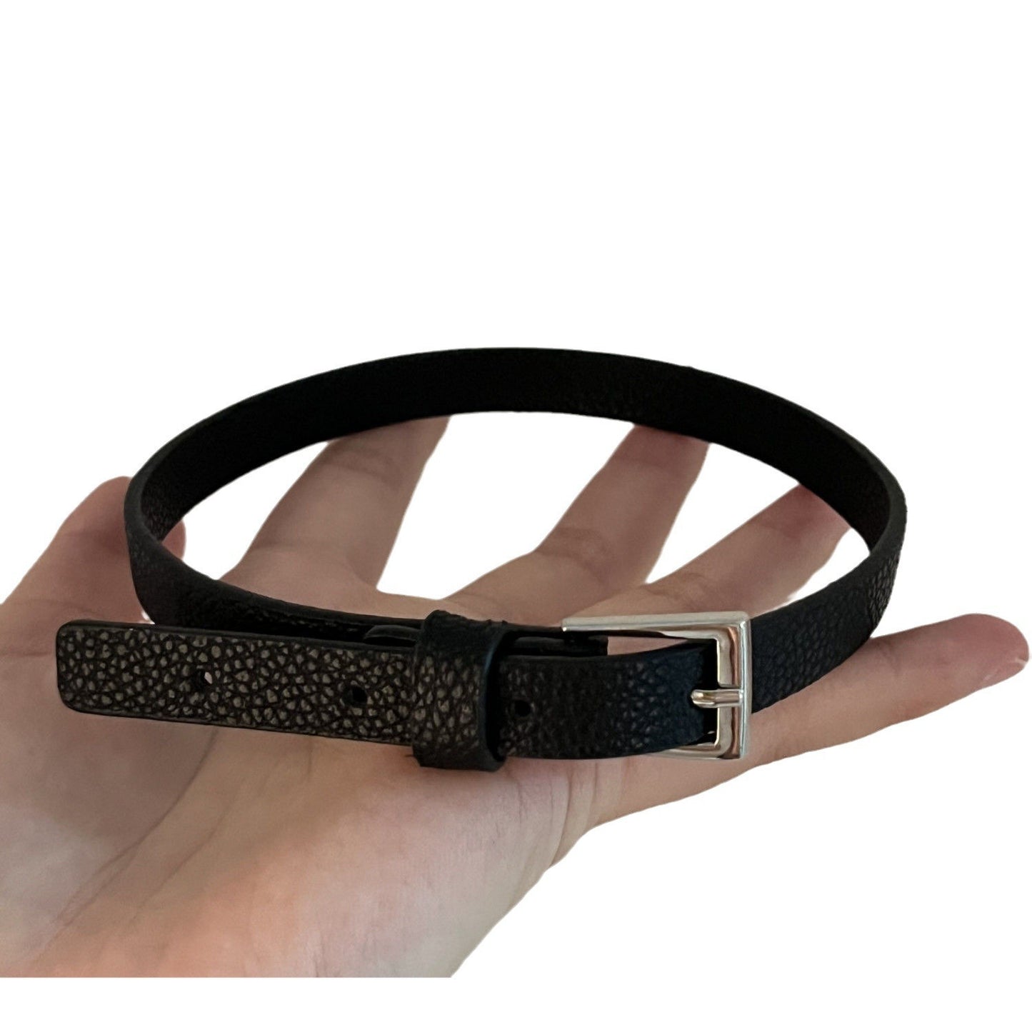Female Neck Band Simple Buckle Black Collar