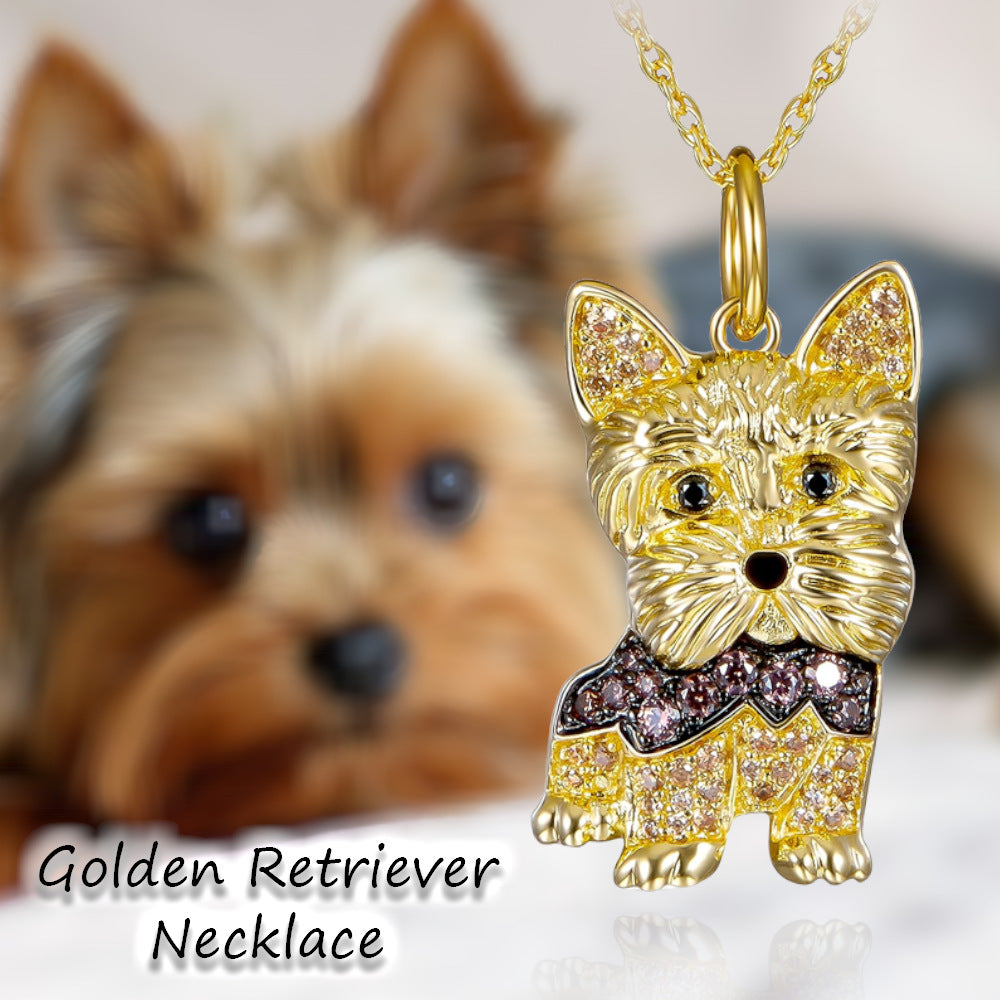 Cute Yorkshire Terrier Exquisite Zinc Alloy Die Casting Pendants