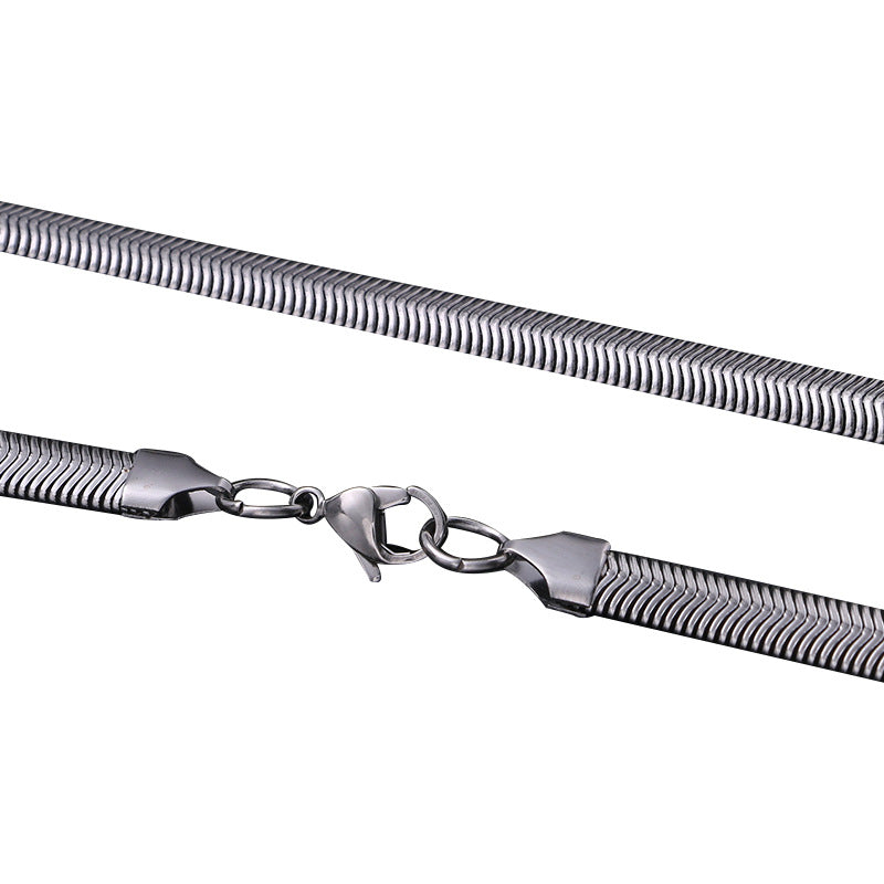 Featured Fashion Titanium Chain Choker Handmade Necklaces