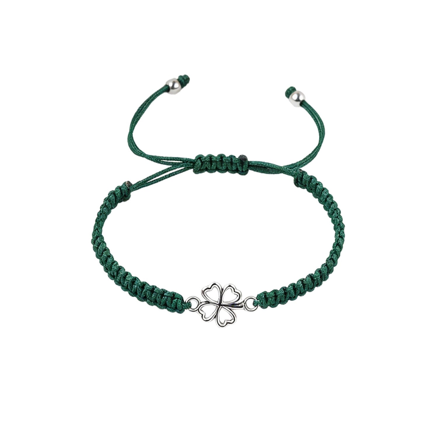 Day Lucky Four-leaf Clover Woven Hand Strap Simple Bracelets