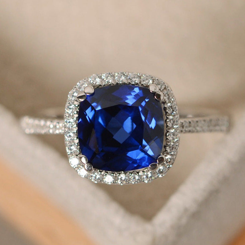 Classic Women's Sier For Marriage Engagement Rings