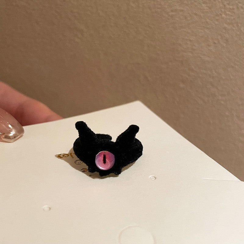 Funny Cute Little Monster Open Ended Pinky Ring