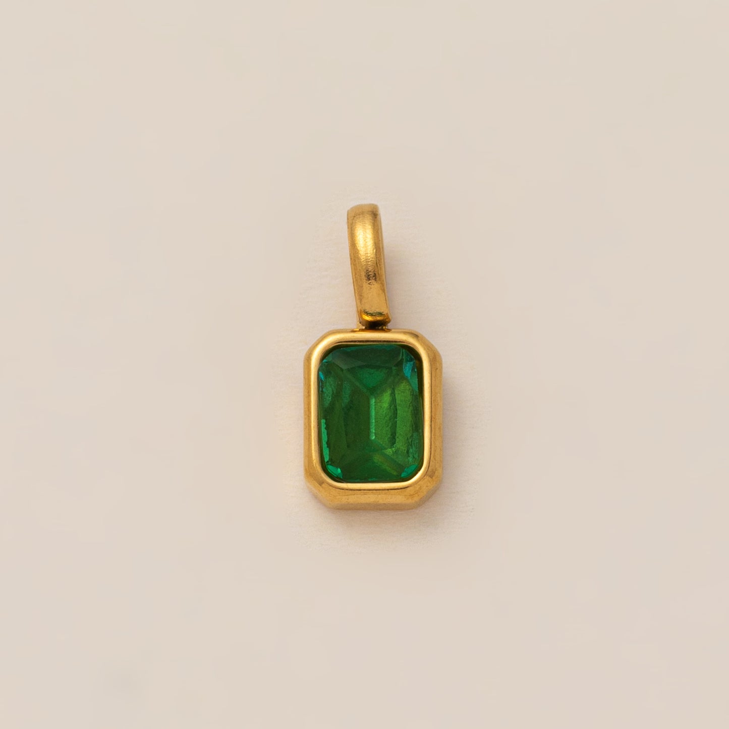 Birthstone Parts Female Twee Square Zircon Necklaces