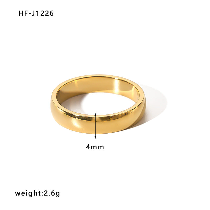 Women's Style Stainless Steel Vacuum Vapor Plating Rings