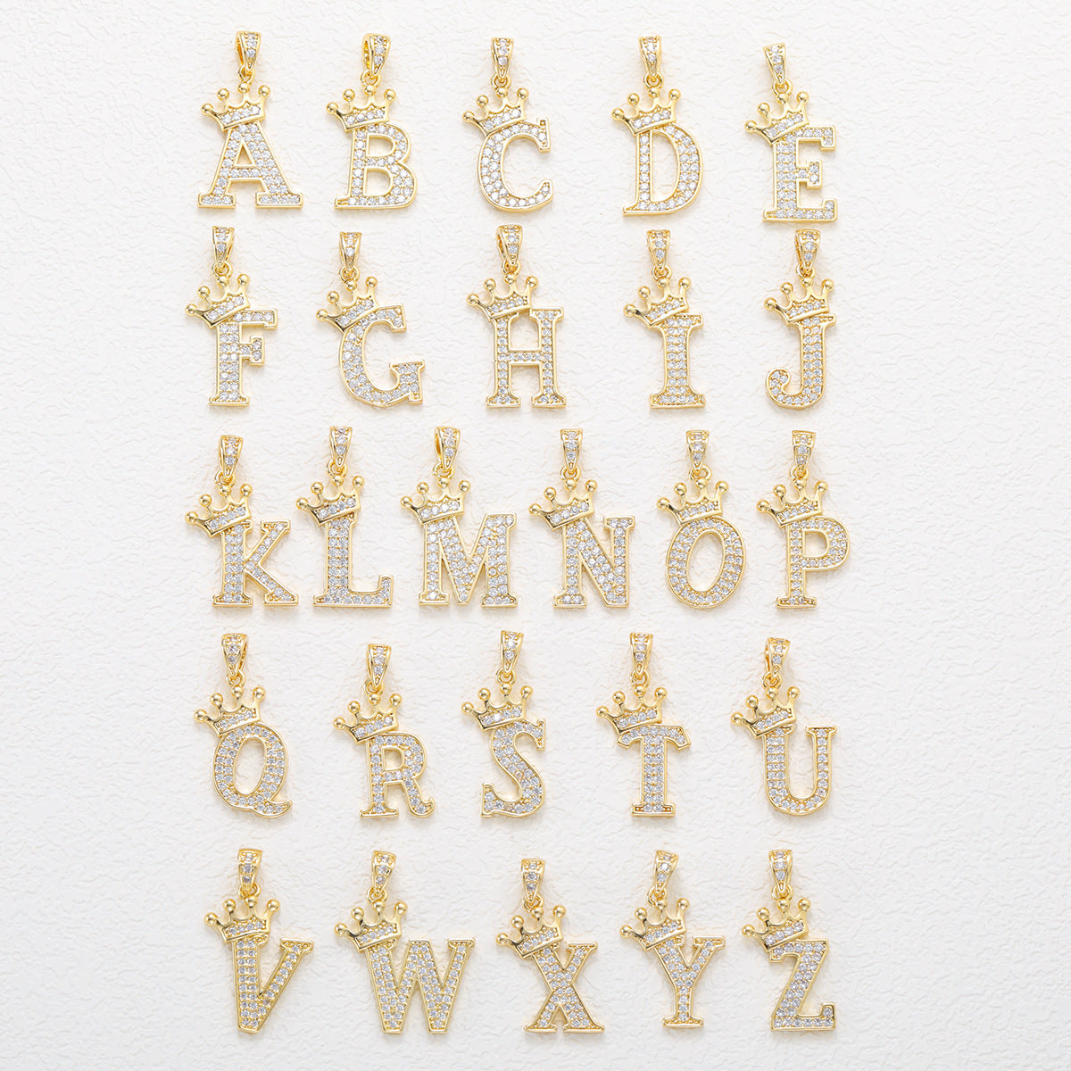 Casual Crown Letters Diamond Fashionable Female Necklace