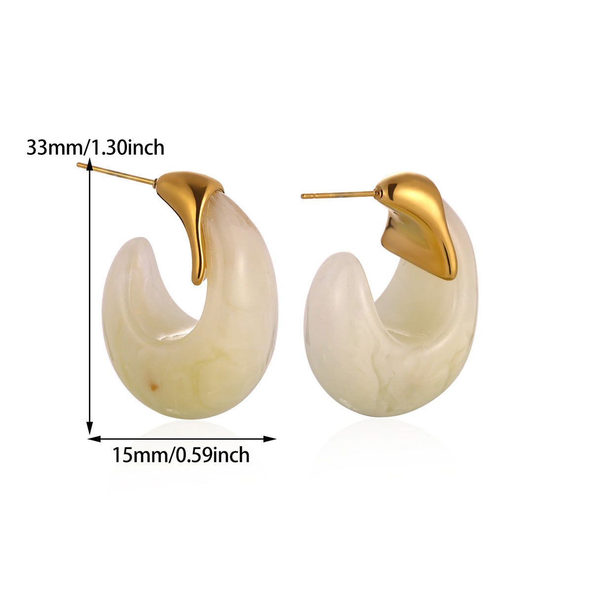 Women's Coffee Color For Light Luxury Temperament High Sense Earrings
