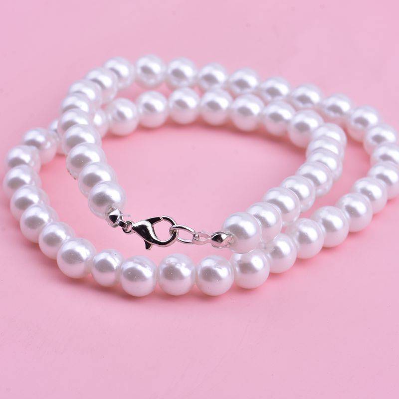 Women's Pearl Short Simple Clavicle Chain 2 Necklace
