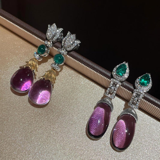 Women's Crystal Flash Zircon Light Luxury Earrings