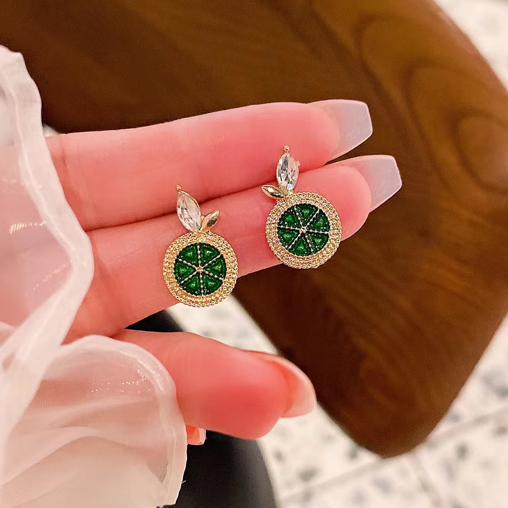 Fresh Sweet Lemon Creative Design Ear Minority Rings
