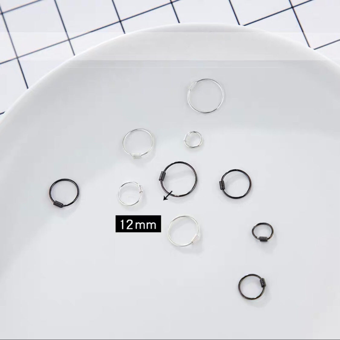 Women's & Men's Sterling Sier Simple For Graceful Thread Earrings
