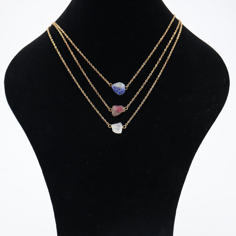 Classic Attractive Natural Stone Crystal Ore Necklaces