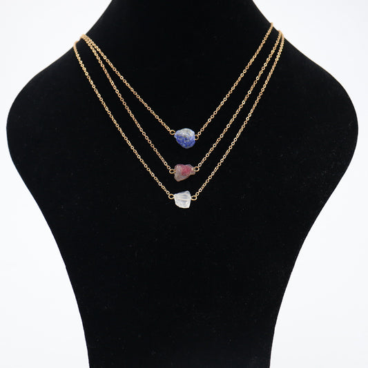 Classic Attractive Natural Stone Crystal Ore Necklaces