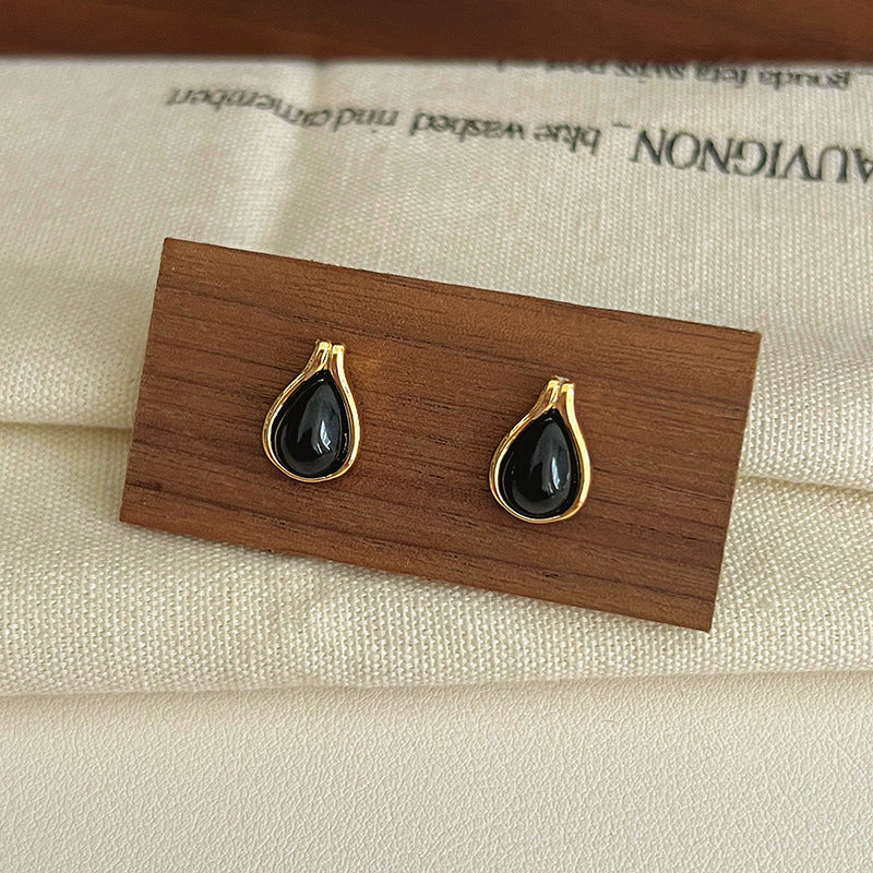 Black Style Sweet Cool Niche Design Earrings