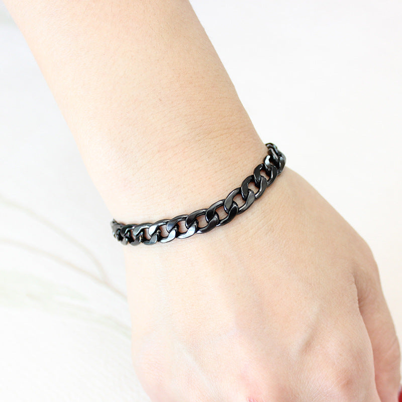 Stylish Good Texture Thick Chain Type Bracelets