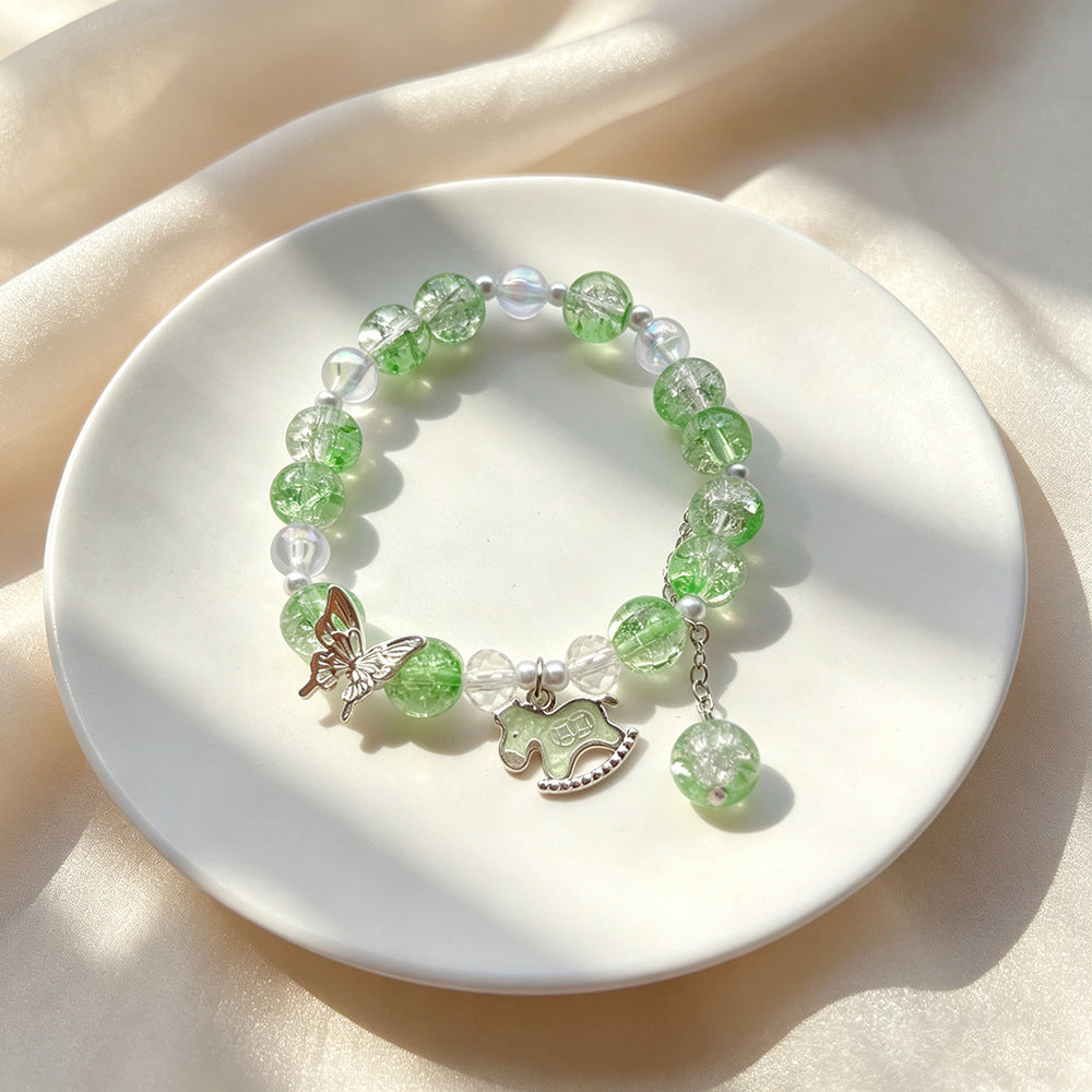 Horse Floral Butterfly Niche Glaze Gift Bracelet