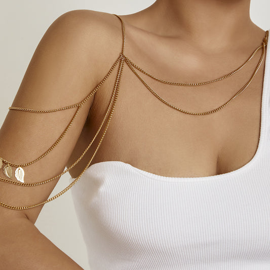 Metal Chain Vacation Style Shoulder Simple Necklaces