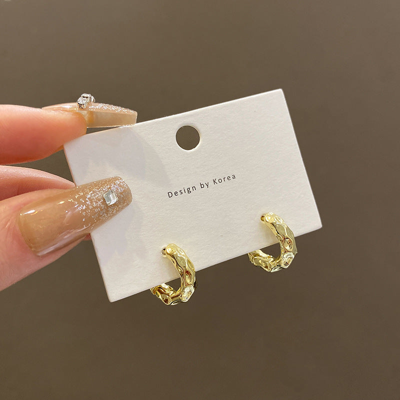 Design Metal Small Ear Cold Style High-grade Earrings