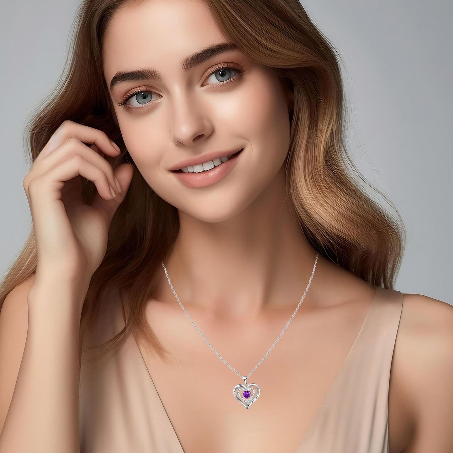 Temperament Wild High Sense Double Love Necklace