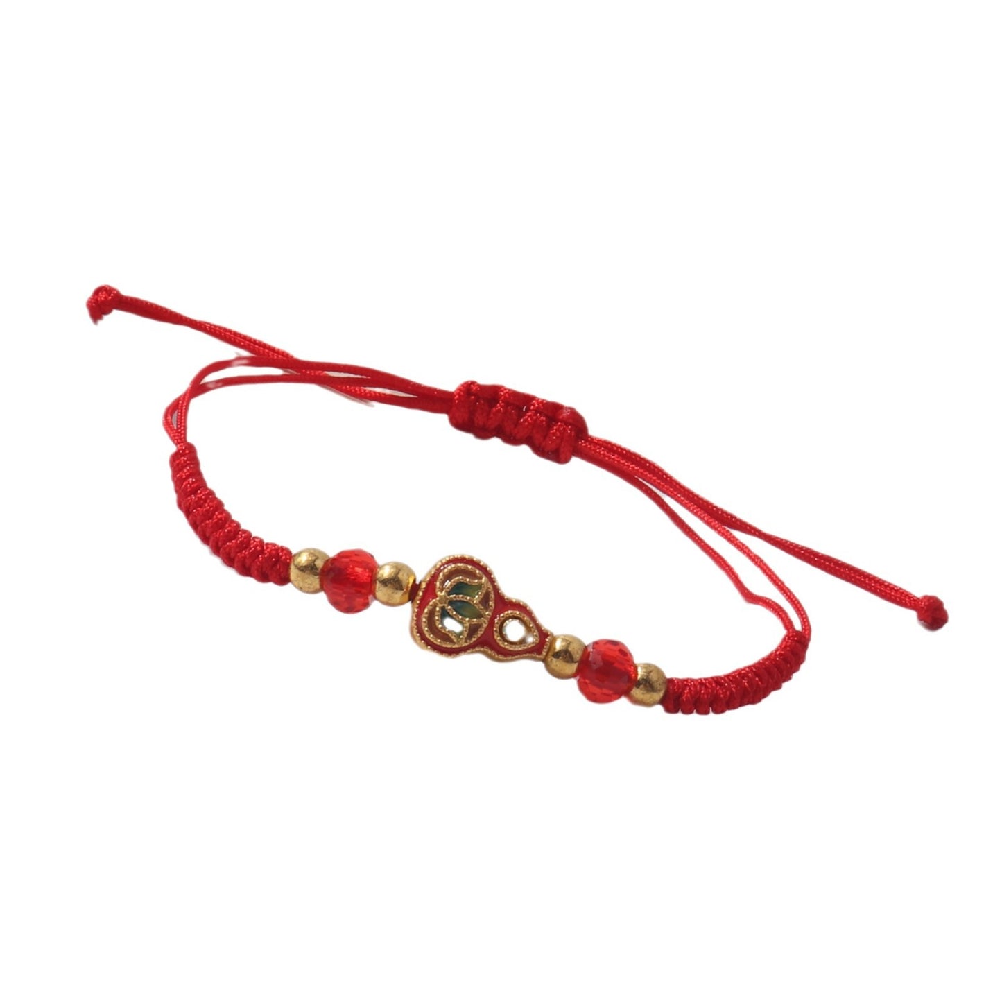 Gold Red Rope Woven Goldfish Butterfly Bracelets