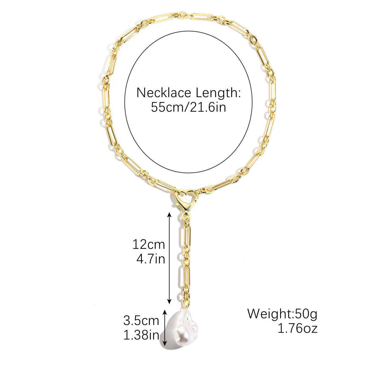 Women's Baroque Pearl Affordable Luxury Fashion High Necklace