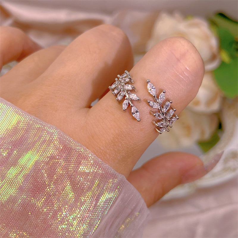 Yuan High-quality Zircon High-grade Color Retaining Open Rings
