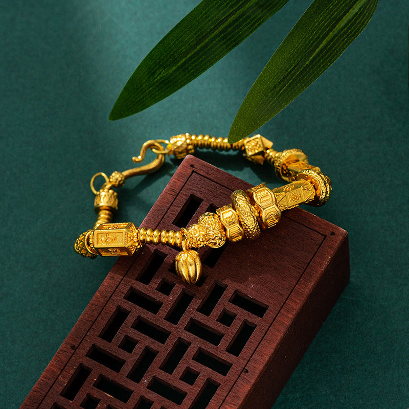 Women's Ancient Golden For Special Interest Light Luxury Bracelets