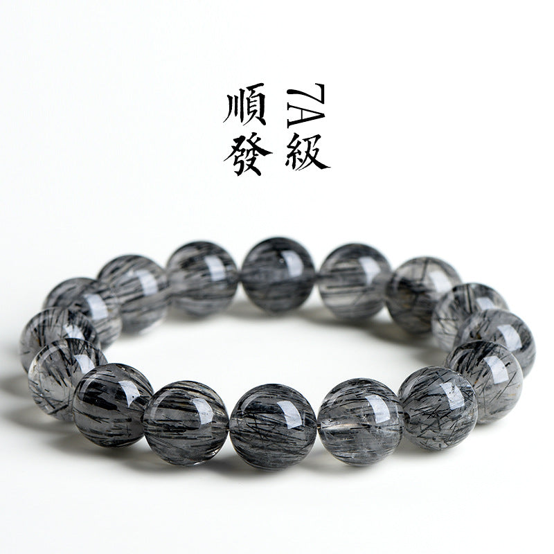 Crystal Natural Black Hair Ball Scattered Bracelets