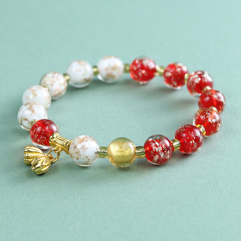 Women's Light Luxury High-grade Luminous Glaze Chinese Beaded Scenic Bracelet